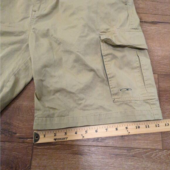 VTG OP Sport Men 32x9 Cargo Shorts Elastic Waist Drawstring Hiking Spellout Y2K - Picture 6 of 8